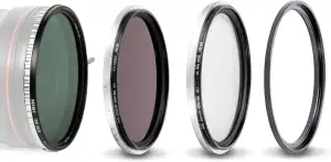 NiSi 67mm Swift VND Mist Kit - True Color 1-5 Blenden Variable ND Filter + ND16 