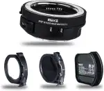 Meike MK-EFTE-C VND Autofokus Mount Objektivadapter mit Variabler ND- und UV-Filter Konverter für Canon EF/EF-S Objektive auf Sony E Mount Kameras A9 A7III A7II A7 A7R3 A7R4