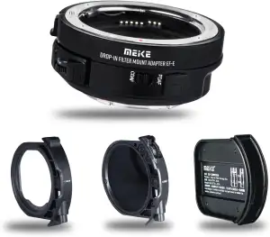 Meike MK-EFTE-C VND Autofokus Mount Objektivadapter mit Variabler ND- und UV-Fil
