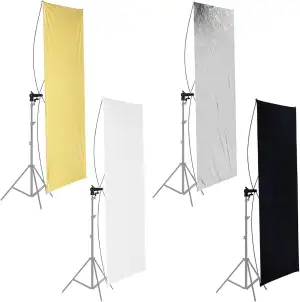 Neewer 90 x 180 cm Foto Studio Flat Panel Light Reflektor mit 360 Grad drehbar H