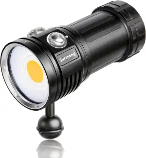 L12 7500 Lumens Unterwasser videoleuchte - Professionelle Tauchlampe Video mit 9