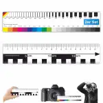 Sachverständigen-Zubehör® Graukarte für Weißabgleich als [Rissmonitor als Rissbreitenmesser] 2er Set | Fotografie | Farbfächer | ColorChecker | Farbkarten Fotografie Farbrad Bearbeitungsprogramm