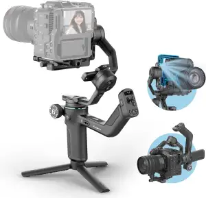 FeiyuTech [Offizielle] SCORP-C2 Kamera Gimbal mit KI-Tracking 4.0, Leichter Stab