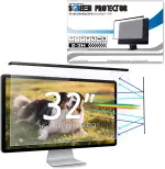 Abnehmbarer Hängender Blaulichtfilter für Bildschirm, 31,5-32 Zoll 16:9 Monitor, HD Blendschutz & Anti-Glare, UV-Schutz, Blaues Licht Blockierung Bildschirmschutz, Breite x Höhe: 730 x 430 mm
