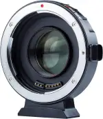 EF-M2II Autofokus Objektiv-Adapter 0,71x Speed-Booster kompatibel mit Canon EF Objektiven auf M4/3 Kameras Iumix/oIympus/BMPCC (MFT-Mount)