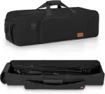 80CM Stativtasche, Multifunktionale Lichtständer Tragetasche mit gepolstertem Schutz, Schultergurt und Griffen, Wasserabweisende Stativtasche für Kamera, Mikrofonständer, Beleuchtungs