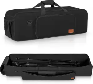 80CM Stativtasche, Multifunktionale Lichtständer Tragetasche mit gepolstertem Sc