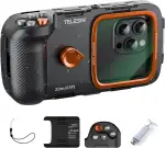 TELESIN Unterwasser Schnorcheln Handyhülle Wasserdicht Tauchen, Universal Unterwasser Foto & Vide...