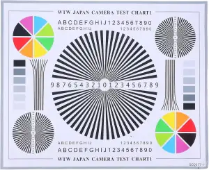 TEHAUX Farbkreis Testtafel Kamera Fokus Testkarte 40x30cm PVC Objektivkalibrieru