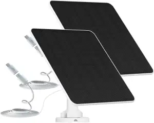 6W Solarpanel für Akku Überwachungskamera Aussen, 5V Solarpanel-Ladegerät für Wi