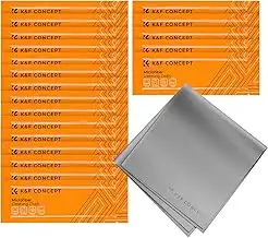 K&F CONCEPT 20 Stück Mikrofaser Reinigungstuch (15 * 15cm) Einzel Vakuumverpacku