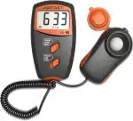 Digitale Luxmeter Lichtmessung Beleuchtungsmessgerät LX-90 Lichtmesser mit LCD-Display, Bereich 0-100,000 Lux