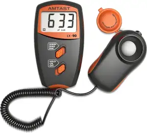 Digitale Luxmeter Lichtmessung Beleuchtungsmessgerät LX-90 Lichtmesser mit LCD-D