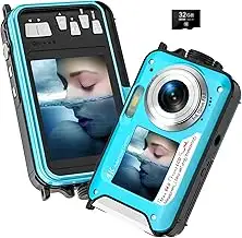 Digitalkamera, Yixinxin 4K Unterwasserkamera, 64MP Autofokus 16FT Digitalkamera 