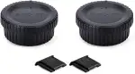 2 Stück F Mount Gehäusedeckel & Objektivdeckel (hinten) Kit für Nikon D3500 D3400 D3300 D3200 D5100 D5200 D5300 D5500 D5600 D7000 D7100 D7200 D7500 D850 D800 D810 D780 D750 D610 D500 D5 D4 D3 und mehr
