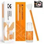K&F CONCEPT Sensor Reinigungsset mit 6pcs Mikrofaser Swabs 16mm für APS-C Format Kameras und 20ml Flüssig-Reiniger Reinigungs Kit für DSLR Kamera Objektive Filter