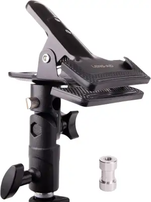 Lens-Aid Reflektor-Klemme fürs Fotostudio: Stativ Halterung aus Metall für Licht