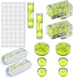 13 Stück Mini Wasserwaage, Runde Libelle mit Präzisions-Levelblase für Kamera-Stativ, Camping-Aus...