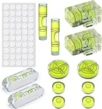 13 Stück Mini Wasserwaage, Runde Libelle mit Präzisions-Levelblase für Kamera-St