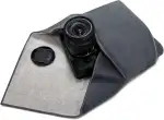 Einschlagtuch für Kamera als Schutzhülle für Fotoausrüstung im Rucksack, Tasche, Beutel etc. Passen für Vollformat DSLR, Objektiv, Stativ, Tablet-PC, etc. 30 x 30 cm，Grau