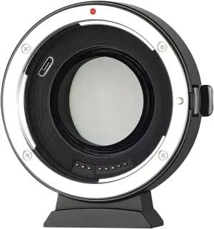 EF-EOS M2 Autofokus Objektiv-Adapter 0.71x Speed-Booster kompatibel mit Canon EF