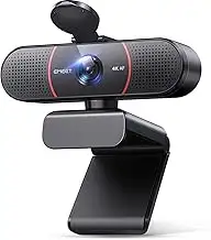 EMEET 4K Webcam für PC, C960 4K UHD Web Cam mit Objektivabdeckung & Dual Mikrofo