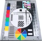 POPETPOP Kamera Testtafel für Objektive Farbkalibrierungszeichnung 40x30cm Fokuskalibrierungswerkzeug für Überwachungskameras und Monitor Farbprüfer