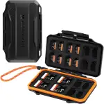 K&F Concept Schutzhülle mit 36 Kartenfächern für 12 SD Karte, 24 Micro SD Speicherkarten, wasserf...