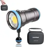 Seal CB 4000 Lumens Tauchlampe für Unterwasser-Fotografie, 100m Unterwasser videoleuchte 94 CRI 120° Breiten Strahlwinkel Scuba-Taschenlampe für professionelle Tauchfotografie Fill Light