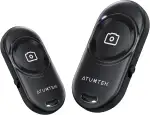ATUMTEK Bluetooth Kamera-Fernbedienung (2er-Pack), Bluetooth 5.2 Fernauslöser mit Stabiler Verbindung, Kompatibel für iPhone & Android Smartphones und Tablets, Ideal für Selfies & Gruppenfotos