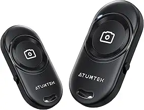 ATUMTEK Bluetooth Kamera-Fernbedienung (2er-Pack), Bluetooth 5.2 Fernauslöser mi