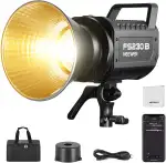 NEEWER FS230B LED Studio Videolicht, 230W Bi Farbe COB Dauerlicht mit 2,4G/APP Steuerung, 110000Lux/m, 2700K-6500K, CRI 97+, Bowens Mount, Reinigungstuch für Fotografie Video Aufnahme