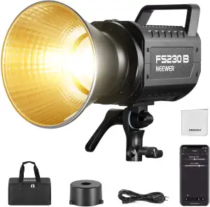 NEEWER FS230B LED Studio Videolicht, 230W Bi Farbe COB Dauerlicht mit 2,4G/APP S
