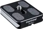 Mantona AS-50-1 Schnellwechselplatte Arca-Swiss kompatibel 50 x 38 mm Aluminium mit 1/4" Schraube...