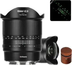 7Artisans 10mm F2.8 II für L-Mount Objektiv, Ultra Weitwinkel Fisheye Objektiv V