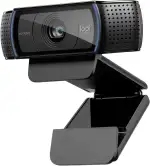 Logitech C920 HD PRO Webcam, Full-HD 1080p, 78° Sichtfeld, Autofokus, Klarer Stereo-Sound, Belichtungskorrektur, USB-Anschluss, Für Skype, FaceTime, Hangouts, etc., PC/Mac/ChromeOS/Android - Schwarz