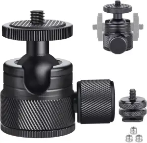 Mini-Kugelkopf, ARTCISE Ganzmetall-Mini-Stativ-Kugelkopf mit Abnehmbarer 1/4-Bli