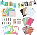 8 in 1 buntes Bundle Kit Zubehör Kompatibel mit Fujifilm Instax Mini 11 90 70 9 8+ 8 LiPlay Sofortkamera, Polaroid SnapTouch PIC-300 Z2300 Sofortkamera