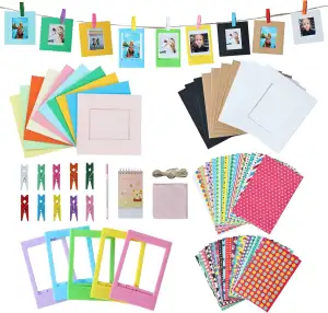 8 in 1 buntes Bundle Kit Zubehör Kompatibel mit Fujifilm Instax Mini 11 90 70 9 