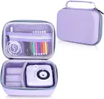Kinderkamera Tasche, für GREENKINDER/ETIKEZ/TIATUA/ASTGMI/HiMont Sofortbildkamera Kinder, für Thermopapier, nur Tasche (Lila)