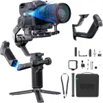 FeiyuTech SCORP 3 KIT Gimbal-Stabilisator für DSLR- und Spiegellose Kameras, Integriertes AI-Tracking, Abnehmbarer Griff, 3-Achsen-Gimbal für Sony/Canon/Nikon/Fujifilm, max.7.721lbs, Touchscreen