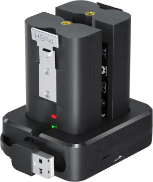 2 Batterien Und Ladestation für Ring Video Doorbell, 3.65V 6040mAh Akku kompatib