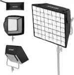 NEEWER 12.2 "x11.4 Faltbarer Softbox Diffusor mit Gitter und Tasche für NL660/SNL660/RGB660/RGB660 Pro/RGB660 PRO II LED Video Light Panel, Studio Foto Portrait Fotografie YouTube Video Soft Lighting