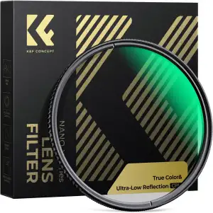 K&F CONCEPT 2-IN-1 Filter 77mm True Color Polfilter & Ultra-niedrige Reflexion P