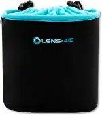 LENS-AID Neopren Kamerabeutel mit Fütterung zum Schutz der Kamera-Ausrüstung, Kameratasche für Rucksack und Handtasche als Einschlagtuch-Ersatz (M)