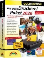 Das große Druckerei Paket 2026 - Einladungen, Glückwunsch Karten, Etiketten, CD-DVD Labels, Visitenkarten für Windows 11, 10, 8.1, 7