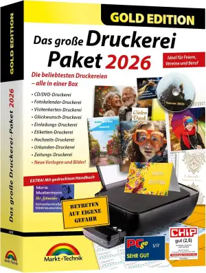 Das große Druckerei Paket 2026 - Einladungen, Glückwunsch Karten, Etiketten, CD-