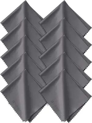 K&F CONCEPT 10 Stück Mikrofaser Reinigungstuch, Reinigungstücher Set(15 * 18cm) 