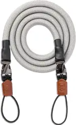 C-Rope Kameragurt Climber aus Kletterseil, Umhängegurt, Kamera-Gurt für alle Kameras aus Kletter-Seil (Cool Gray, 140cm)