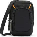 Amazon Basics Mittlere Kompakte Digitalkameratasche mit interner Polsterung für Kameras mit den Maßen 10,2 x 6,1 x 2,5 cm, Extra-Klein, Einfarbig, Schwarz